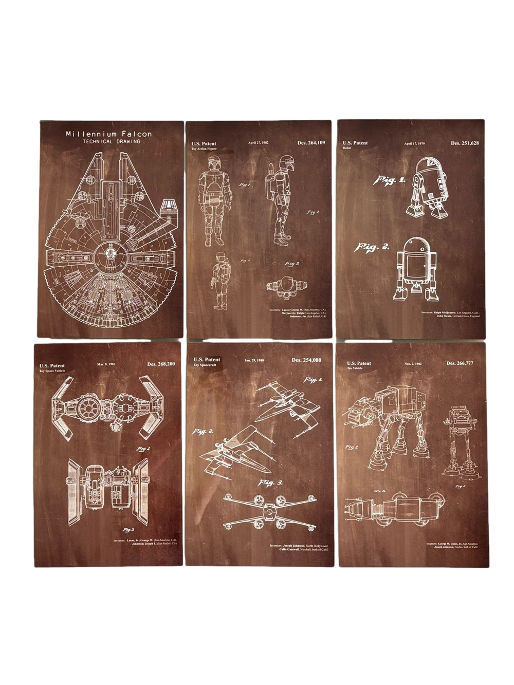 Star Wars toy patent print metal wall art (6)